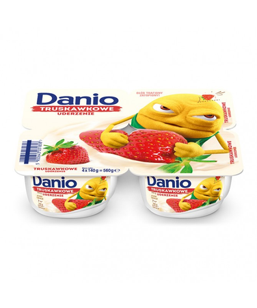Serek Homogenizowany Danio Truskawka 4x130G