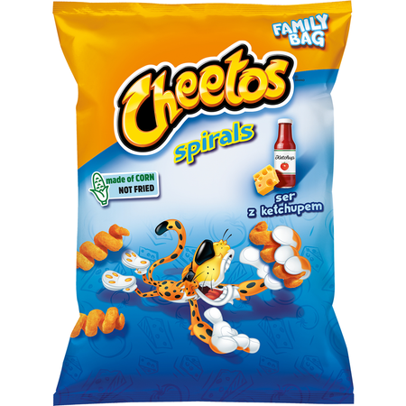 Chrupki Cheetos Spirale Ser z Ketchupem 130G