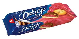 Ciastka Delicje Szampańskie Malinowe 147G