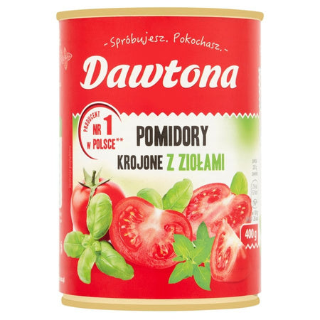 Dawtona Pomidory krojone z ziołami 400 g