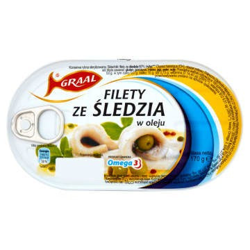 Filety ze śledziowy w oleju Graal 170g