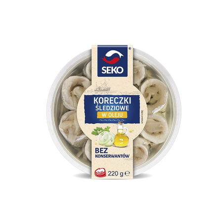 Koreczki śledziowe w oleju Seko 220G