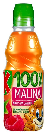 Kubuś Sok 100% Jabłko Marchew Malina 0,3L