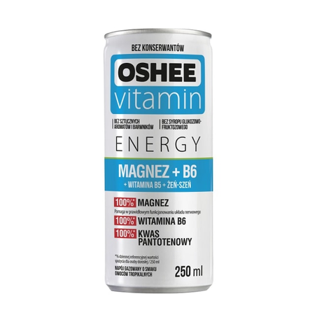 Napój Oshee Vitamin Magnez+B6 0,25L