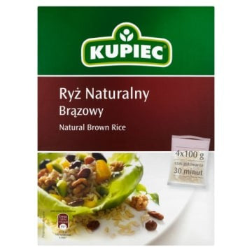 Ryż Naturalny Brązowy Kupiec 4x100G
