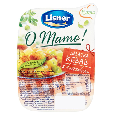 Sałatka Kebab z Kurczakiem Lisner 150G