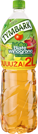 Tymbark Napój  Jabłko-Białe Winogrono 2l